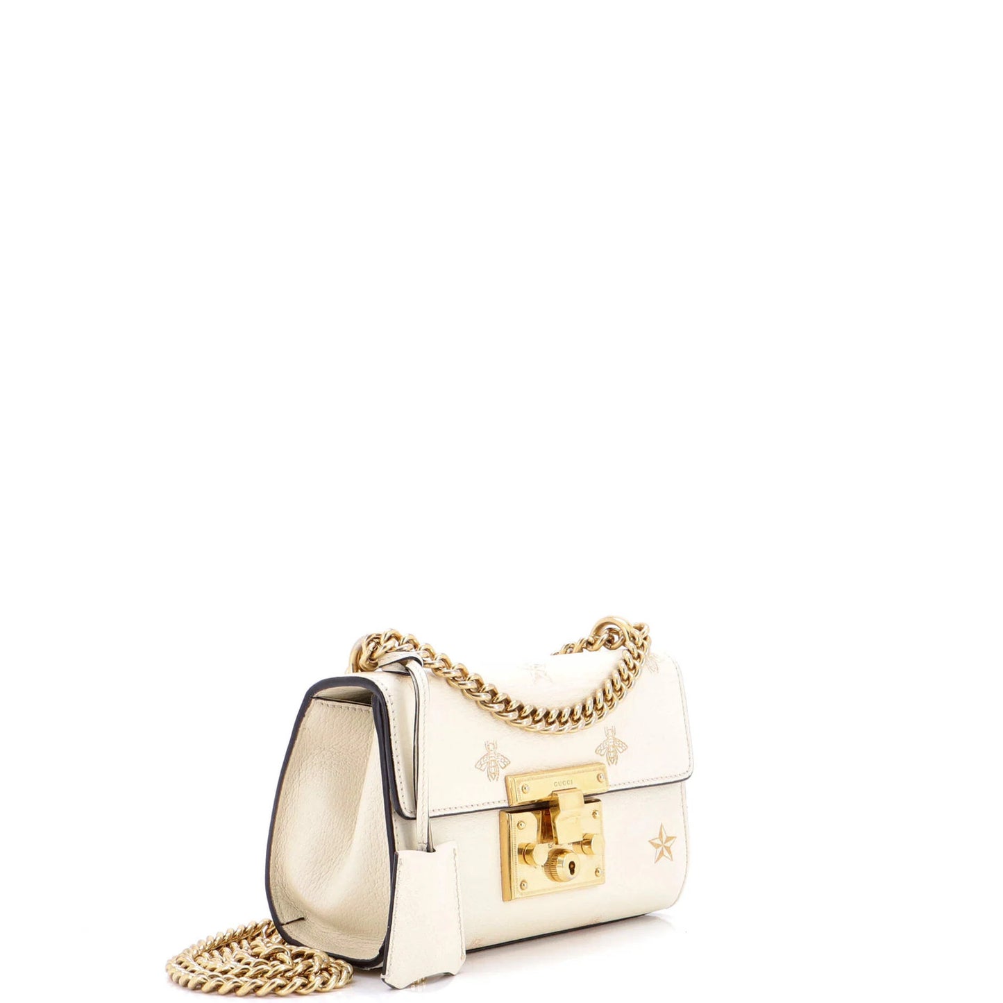 Gucci Padlock Shoulder Bag Printed Leather Small