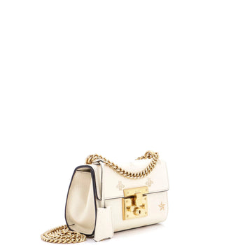 Gucci Padlock Shoulder Bag Printed Leather Small