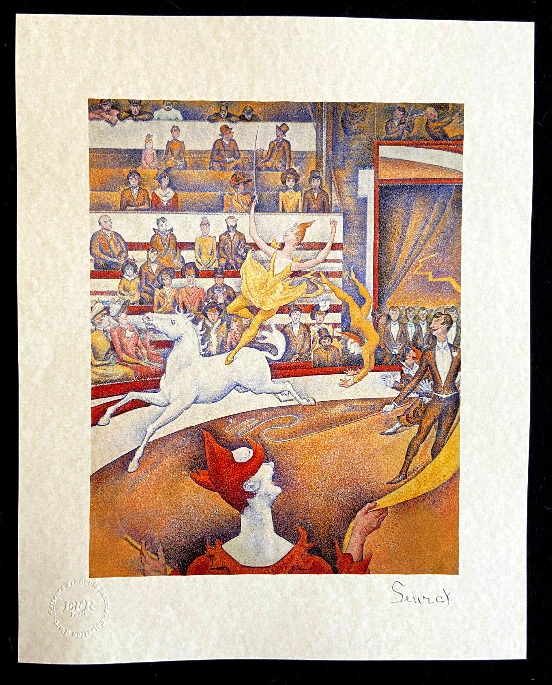 Georges Seurat Lithograph COA Original Signature