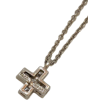 Tiffany & Co. Cruciform Moor Cross 5-Point Diamond Pt950 Necklace