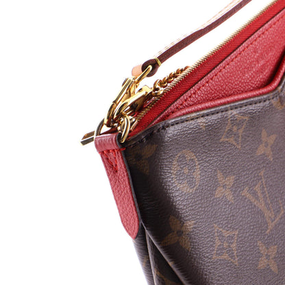 Louis Vuitton Pallas Clutch Monogram Canvas With Leather