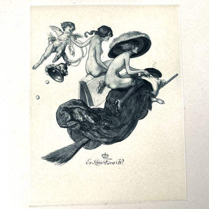 21 Exlibris Von Franz Von Bayros Limited Edition 500 1920S Art Nouveau Portfolio