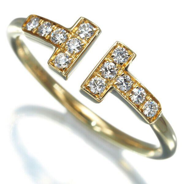 Tiffany&Co. Ring Diamond Tiffany T Wire Us5 18K