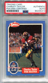 Card Charley Taylor 1988 Swell Autographed