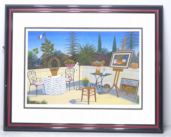 Fanch Ledan (France) - Czanne'S Studio Original Serigraph Print Signed Framed
