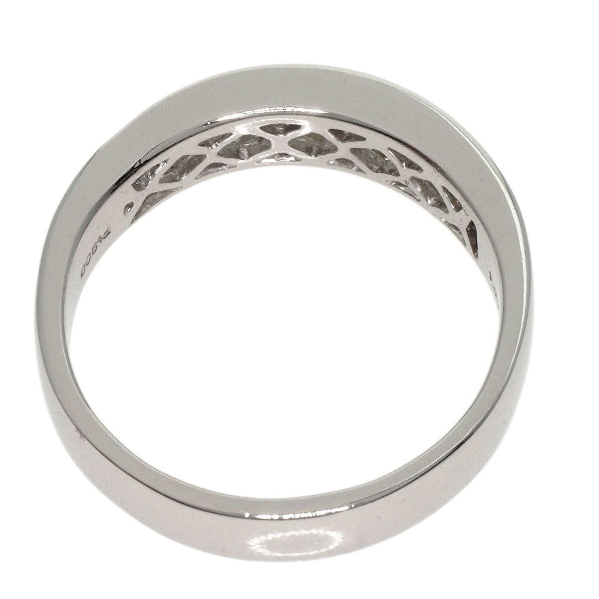 1Ct Diamond Ring Platinum Pt900 7.3G