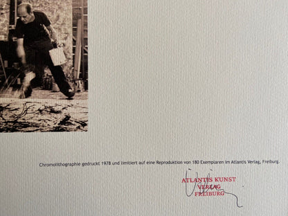 Jackson Pollock Lithograph Coa Signed Numbered