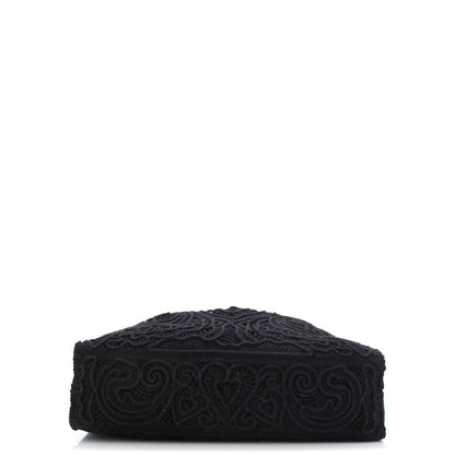 Dolce & Gabbana Beatrice Tote Bag Crochet Lace Jacquard Large