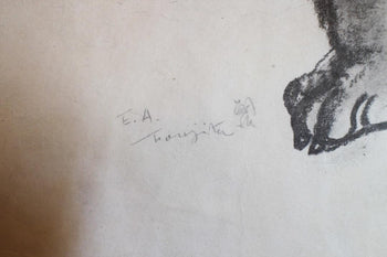 Lonard Tsuguharu Foujita -Dog Signed Original