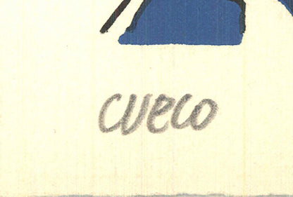 Henri Cueco Untitled Signed " Lithograph Contemporary