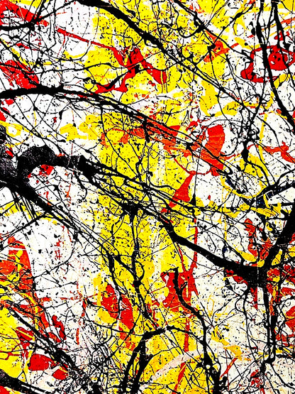 Jackson Pollock Action Painting Coa Signed Numbered In Pencil Limited Edition