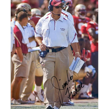 Jimbo Fisher Autographed 8X10 Florida State Photo
