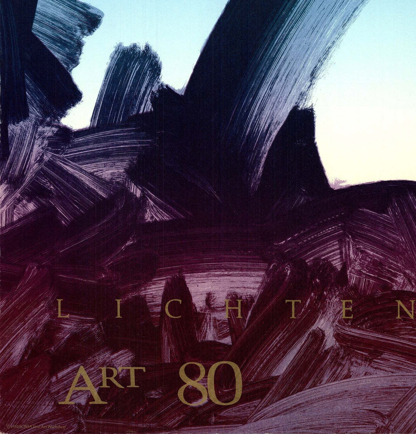 Gary Lichtenstein Art 80 Washington Dc Signed " Offset Lithograph A