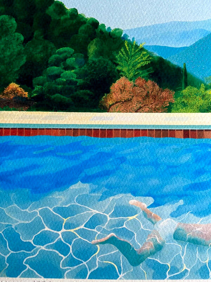 David Hockney "Portrait Of An Artist" Lithograph Signed Stamp