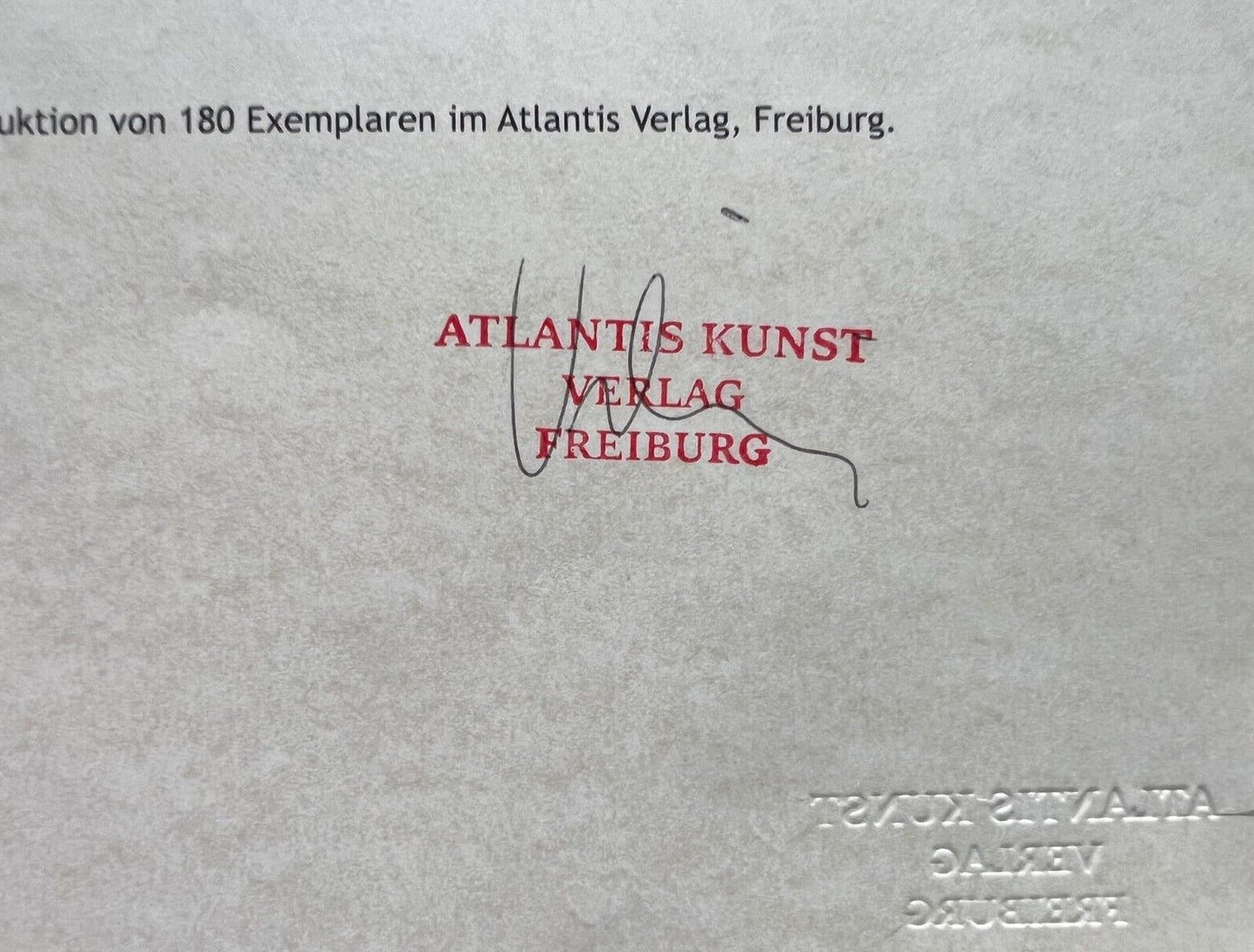 Egon Schiele Lithograph From An Painting Coa Signed In Pen Numbered