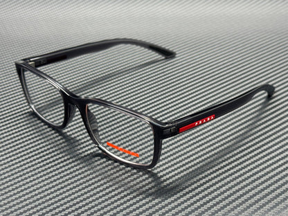 Transparent Grey Men's 55 mm Eyeglasses by Prada Linea Rossa PS 06RV 01D1O1
