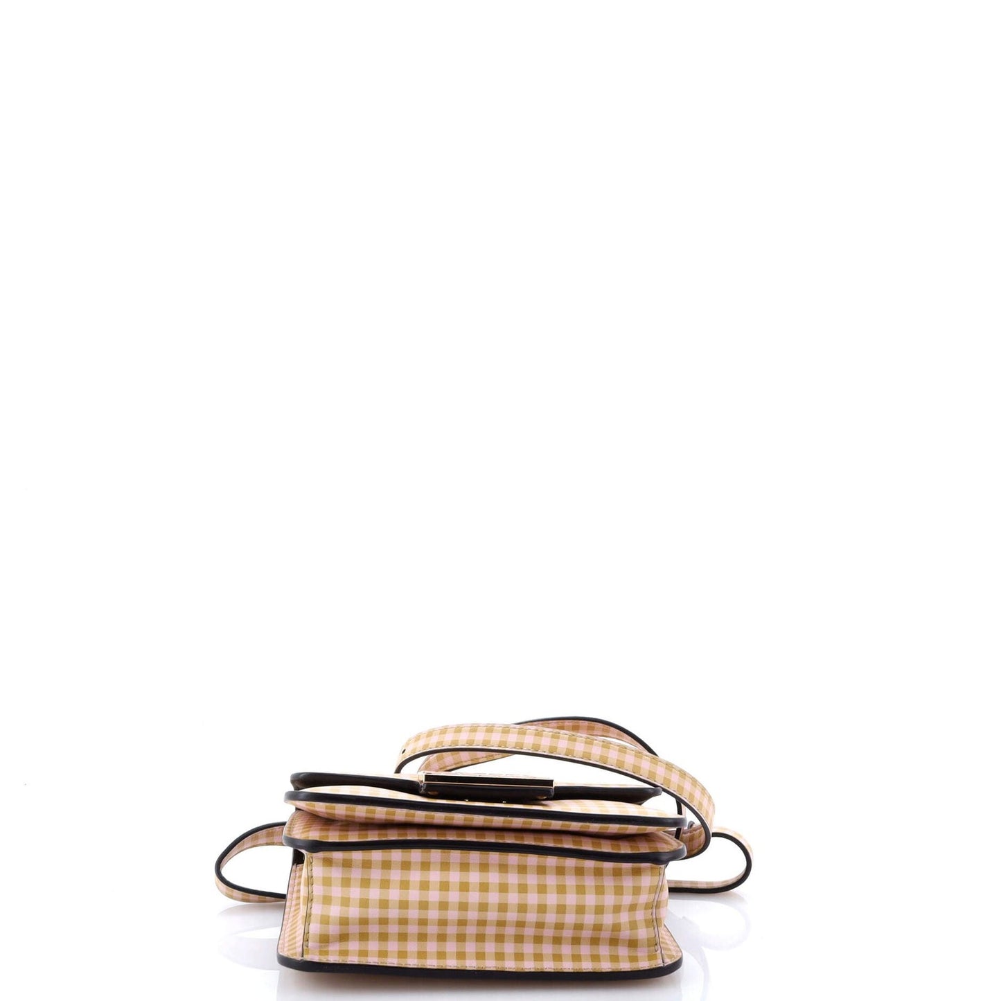 Fendi Fab Shoulder Bag Printed Leather With Crystal Detail