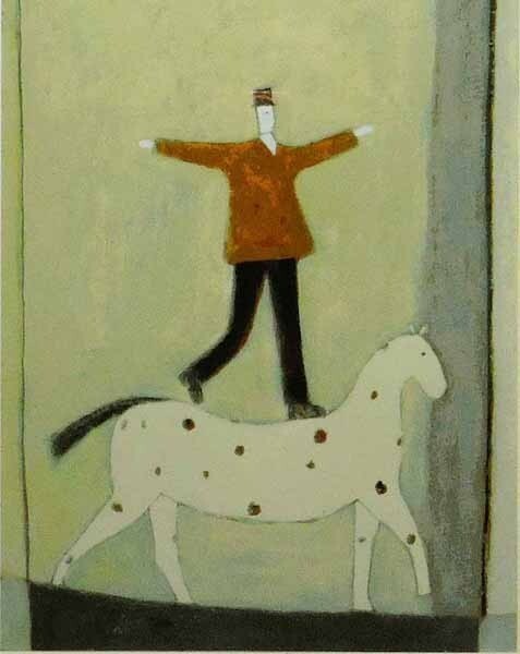 Signed Authentic Silkscreen Print Framed ED 196/ 295 Circus Annora Spence