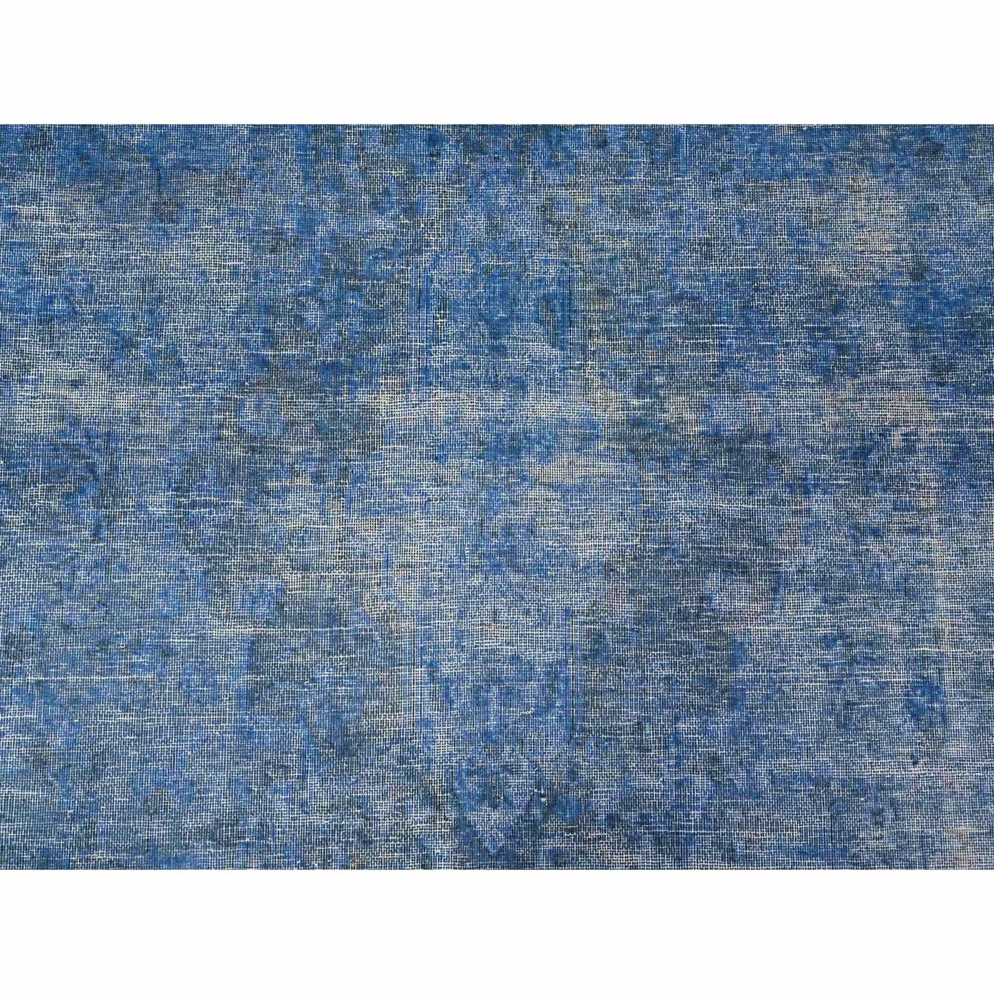 9'8"X12'10" Lowes Blue Cleaned Vintage Zoroastrian Karman Oriental Rug