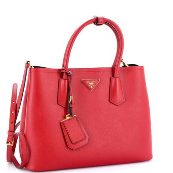 Prada Cuir Double Tote Saffiano Leather Medium
