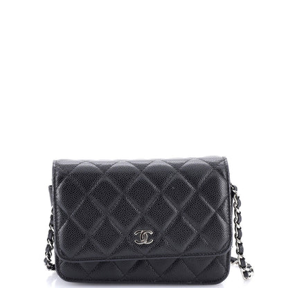 Chanel Wallet On Chain Quilted Caviar Mini