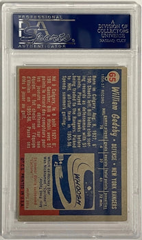 Bill Gadsby Autographed 1957-58 Topps Card #65 (Psa)