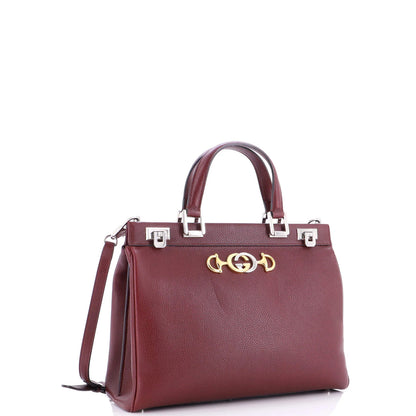 Gucci Zumi Top Handle Bag Leather Medium