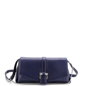 Salvatore Ferragamo Gancini Flap Crossbody Bag Leather