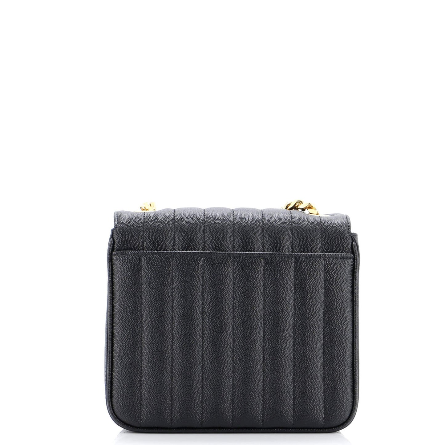 Saint Laurent Vicky Crossbody Bag Vertical Quilted Grainy Leather Medium