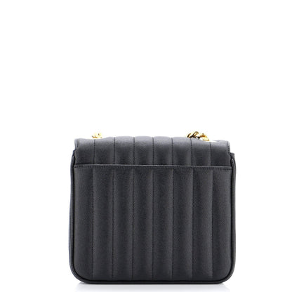 Saint Laurent Vicky Crossbody Bag Vertical Quilted Grainy Leather Medium