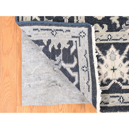 6'1"X9' Kombu Green Oushak Turkish Knot Hand Knotted Wool Rug