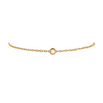 Cartier D'Amour Bracelet 18K Yellow Gold And Diamond Small