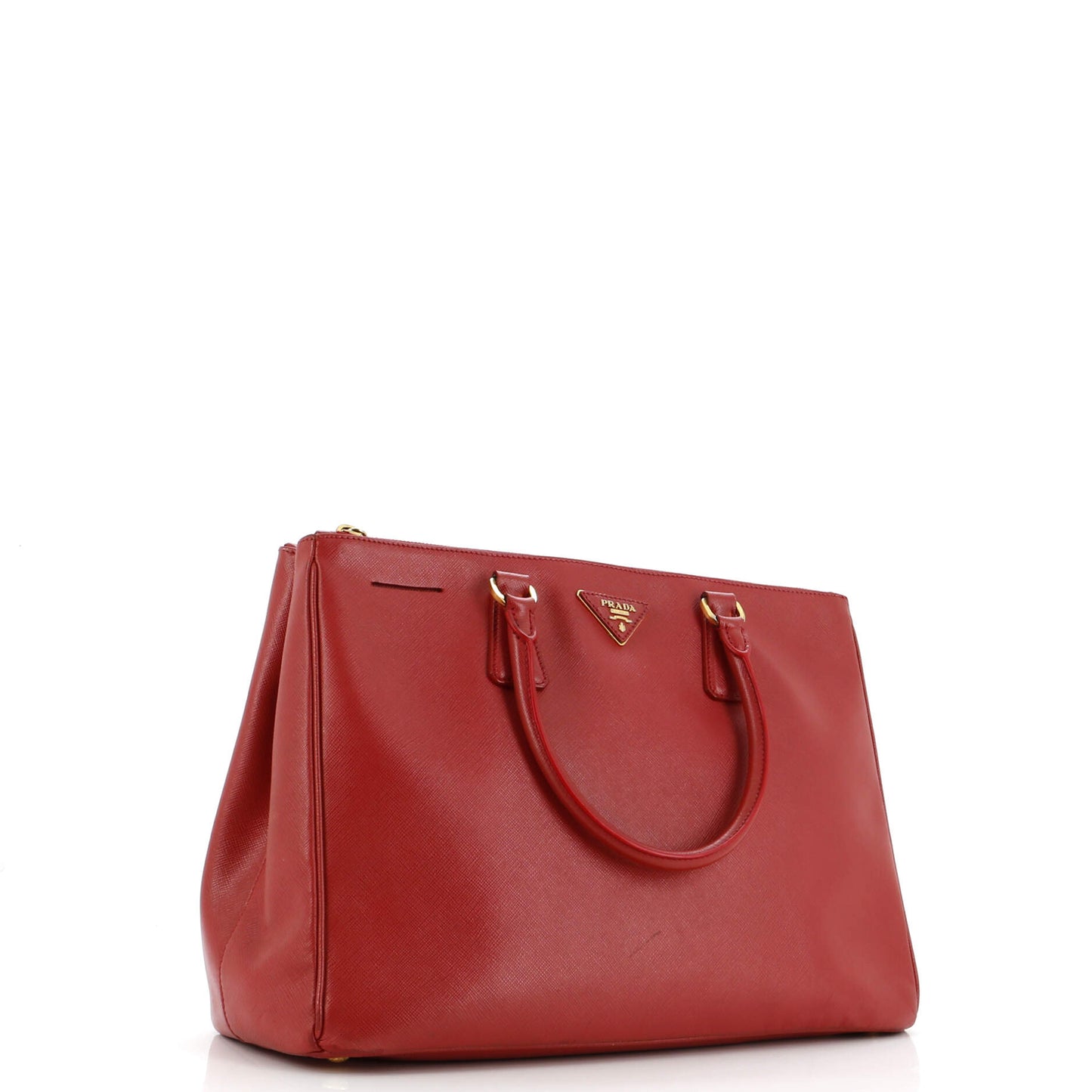 Prada Double Zip Lux Tote Saffiano Leather Large