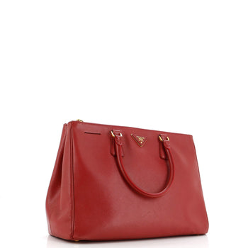 Prada Double Zip Lux Tote Saffiano Leather Large