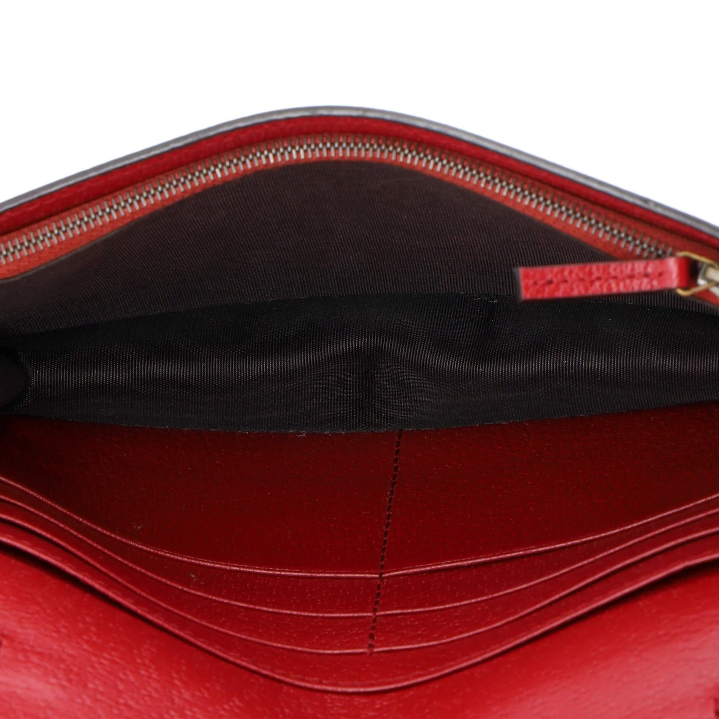 Gucci Queen Margaret Chain Wallet Gg Coated Canvas Mini