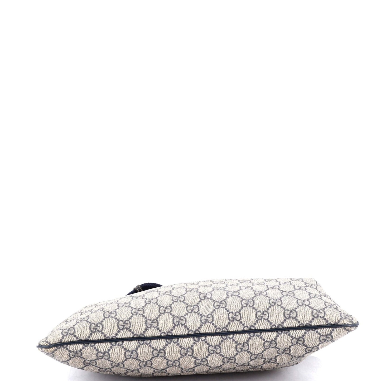 Gucci Zip Top Messenger Bag Gg Coated Canvas Large