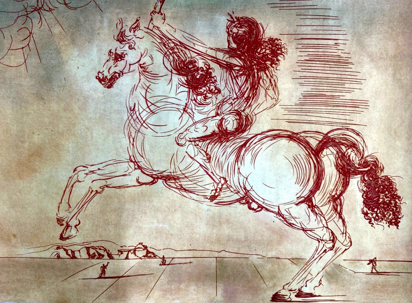 Salvador Dal Etching Hand-Made Hand-Signed Numbered Pencil Certified