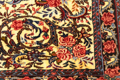 3X5 Ft Vintage Oriental Rug Floral Tribal Design