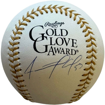 Adolis Garcia Autographed Official Rawlings Gold