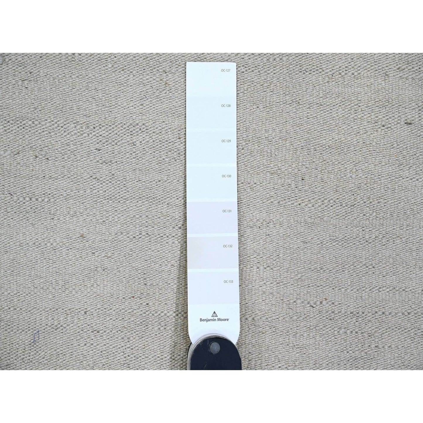 9'X12' White Flat Weave Solid Design Hand Woven Afghan Hand Spun Wool Rug