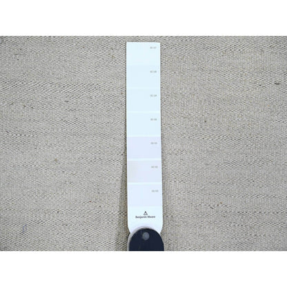 9'X12' White Flat Weave Solid Design Hand Woven Afghan Hand Spun Wool Rug