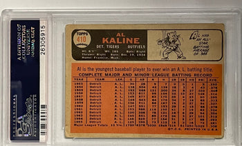 Al Kaline Autographed 1966 Topps Card #410 (Psa)