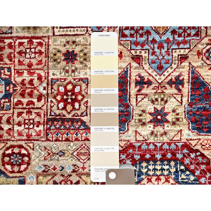2'3"X24'8"White Soft Wool Mamluk Design Hand Knotted Xl Runner Rug