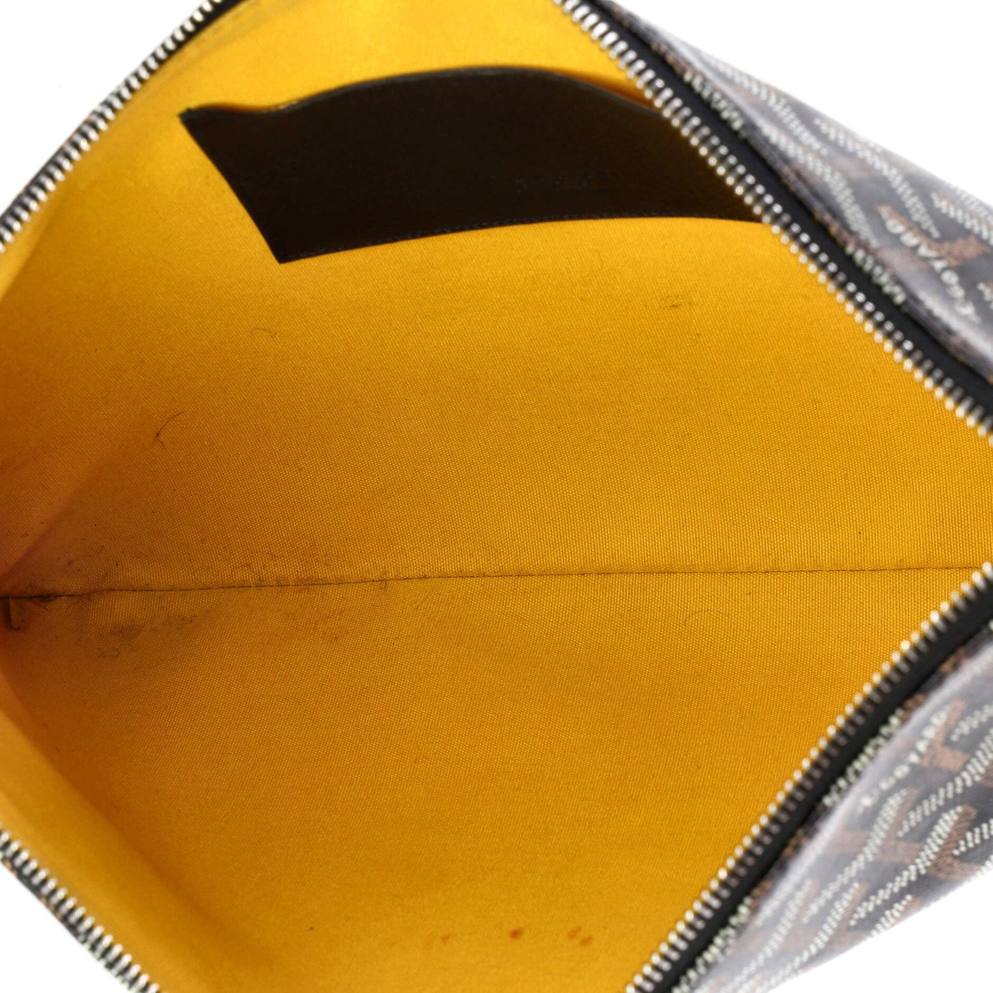 Goyard Senat Zip Pouch Coated Canvas Mm