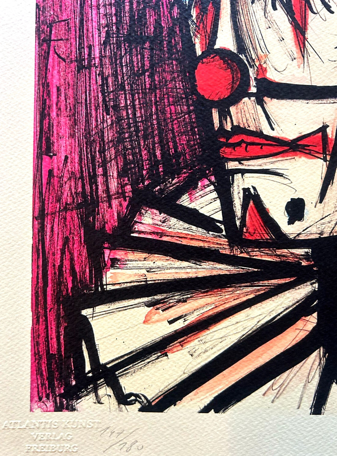 Bernard Buffet Lithograph Certified Coa Signed With Pen Op Numbered With Pencil