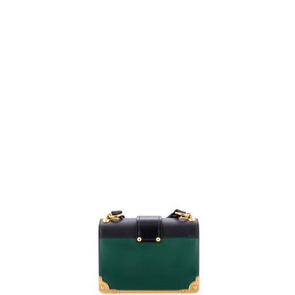 Prada Cahier Chain Crossbody Bag City Calf And Saffiano Small