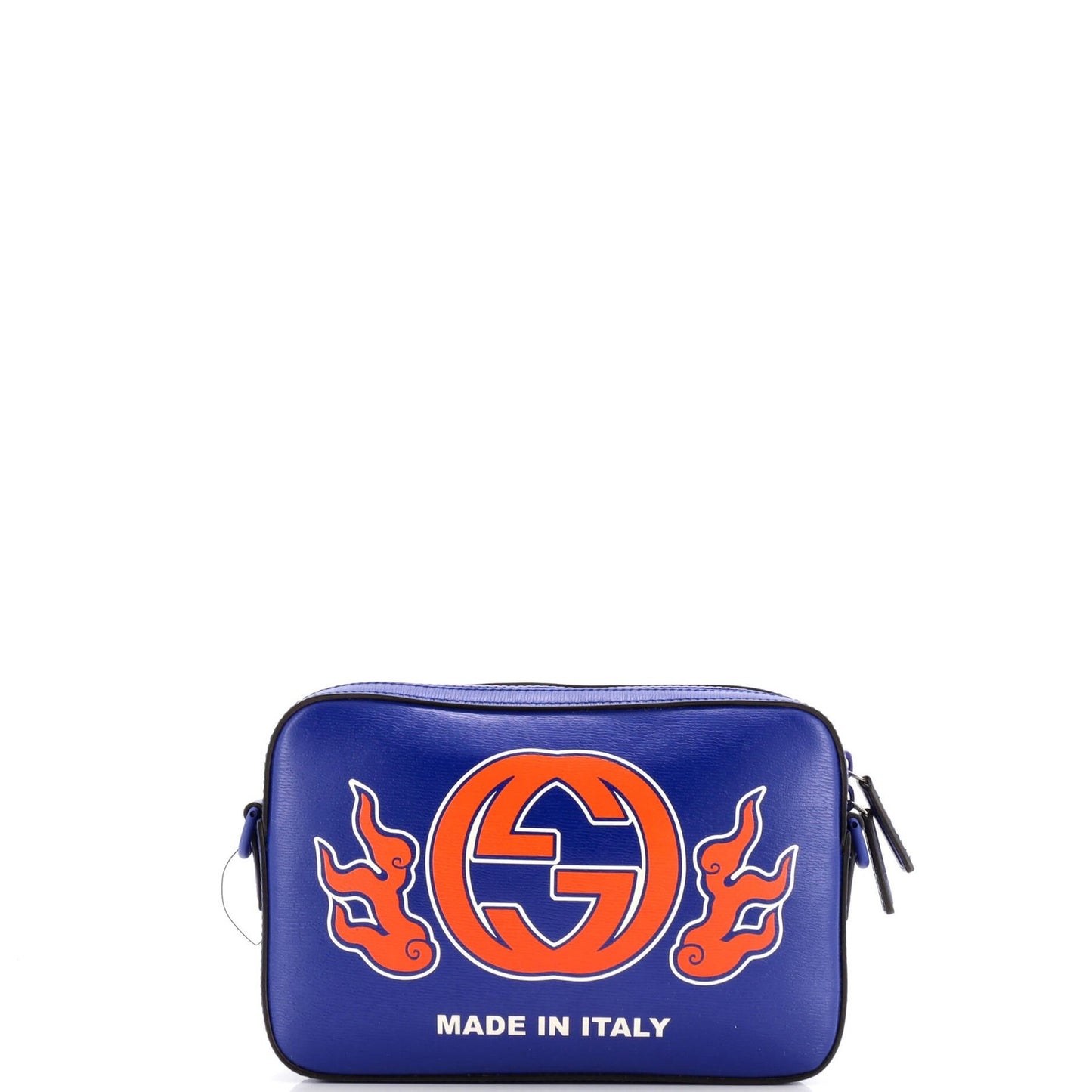 Gucci Ny Dragons Camera Crossbody Bag Printed Leather Small