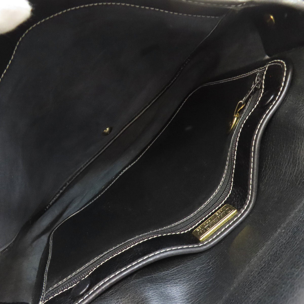 Leather CHRISTIAN DIOR logo Shoulder Bag