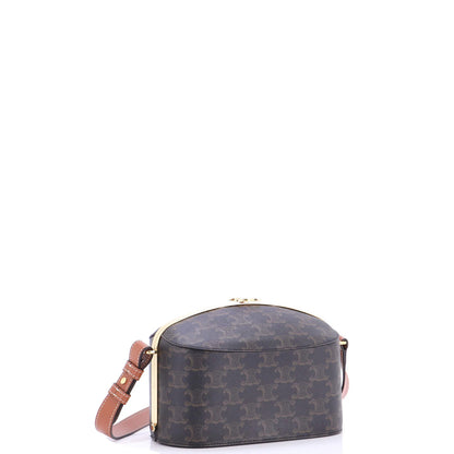 Celine Lunch Box Bag Triomphe Coated Canvas