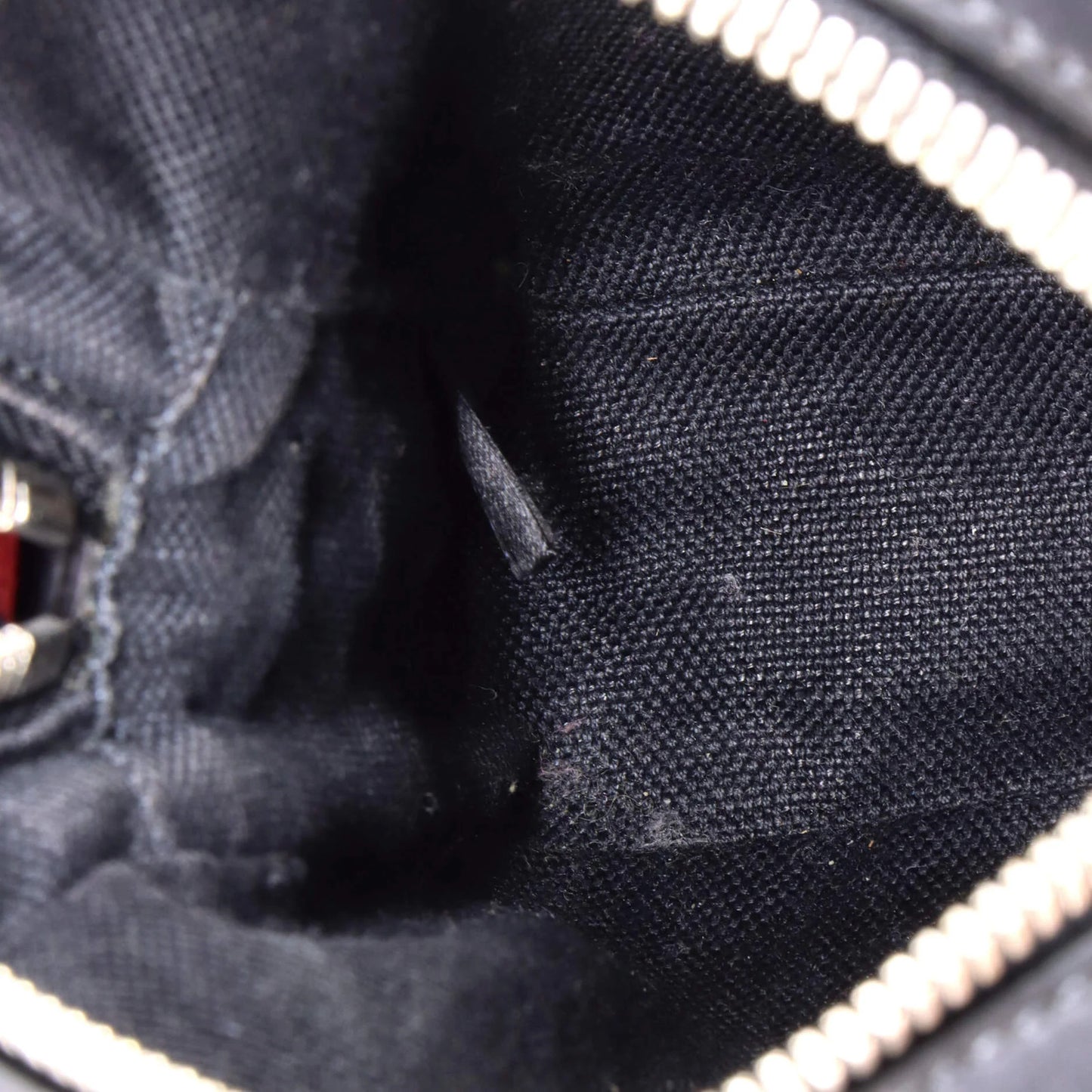 Gucci Web Strap Front Zip Messenger Bag Gg Coated Canvas Mini